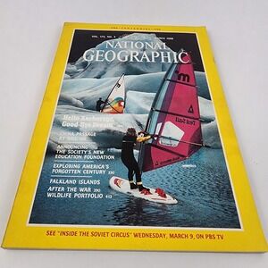 National Geographic Magazine March 1988 No  Insert